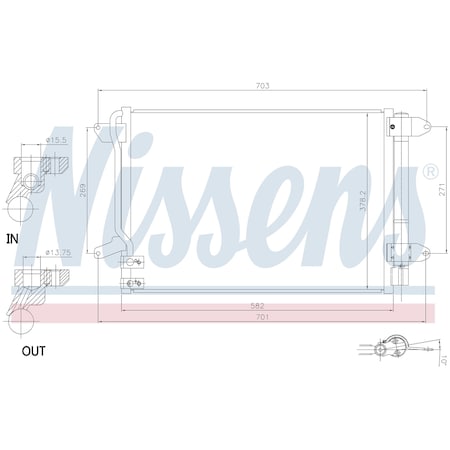 Nissen Nissens Condenser, 940238 940238